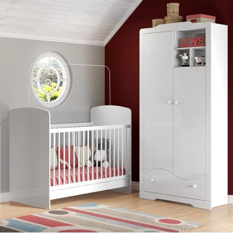 Guarda Roupa e Berço Mini Cama Linha Pingo de Leite kit 2 Peças Multimóveis é boa?