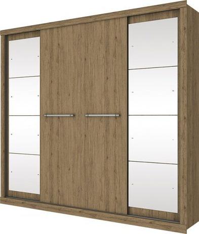 Guarda Roupa Henn Elegance 4 Portas Deslizantes Rústico Menor preço em Guarda Roupa Henn Elegance 4 Portas Deslizantes Rústico
