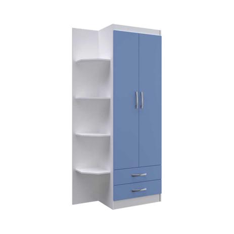 Guarda-Roupa Infantil 2 Portas Trento 5010-R3 Branco/Azul - Doripel é boa?