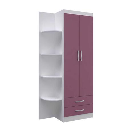 Guarda-Roupa Infantil 2 Portas Trento 5010-R4 Branco/Rosa - Doripel é boa?
