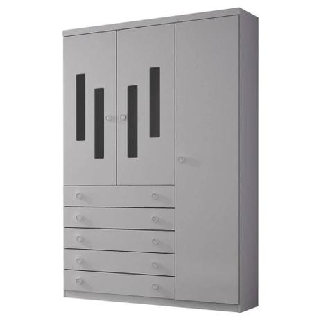Guarda-Roupa Infantil Evolution 3 Portas 5 Gavetas Branco - Tcil Menor preço em Guarda-Roupa Infantil Evolution 3 Portas 5 Gavetas Branco - Tcil