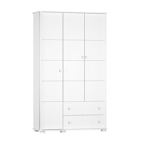 Guarda-Roupa Infantil Fratelli 3 PT 2 GV Branco Brilho - Matic Menor preço em Guarda-Roupa Infantil Fratelli 3 PT 2 GV Branco Brilho - Matic