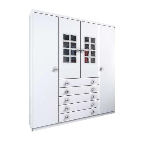 Guarda-Roupa Infantil Primore I 4 PT 5 GV Branco - Tcil Menor preço em Guarda-Roupa Infantil Primore I 4 PT 5 GV Branco - Tcil