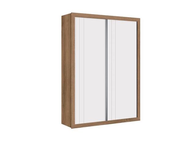 Guarda Roupa Infantil Prince 2 Portas Branco Acetinado Mezzo Reller Menor preço em Guarda Roupa Infantil Prince 2 Portas Branco Acetinado Mezzo Reller