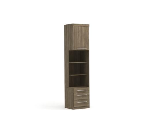 Guarda Roupa Kappesberg A527 1 Porta e 3 Gavetas Nogal Menor preço em Guarda Roupa Kappesberg A527 1 Porta e 3 Gavetas Nogal