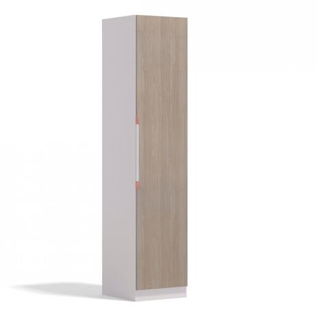 Guarda Roupa Modulado 1 Porta 230cmx50cm Kappesberg Branco/Nogueira Menor preço em Guarda Roupa Modulado 1 Porta 230cmx50cm Kappesberg Branco/Nogueira