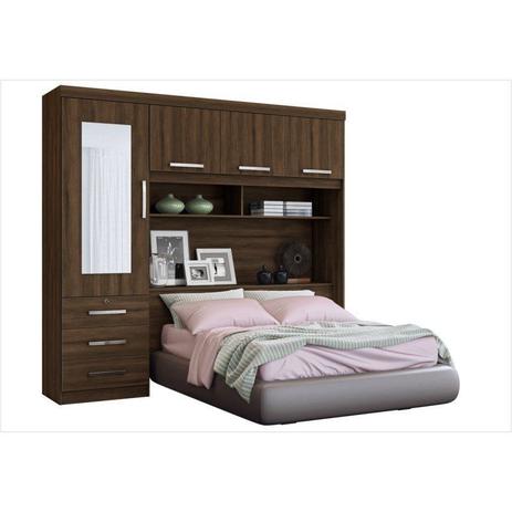 Guarda Roupa Ponte Casal Duster 4 Portas e 3 Gavetas - Albatroz Menor preço em Guarda Roupa Ponte Casal Duster 4 Portas e 3 Gavetas - Albatroz