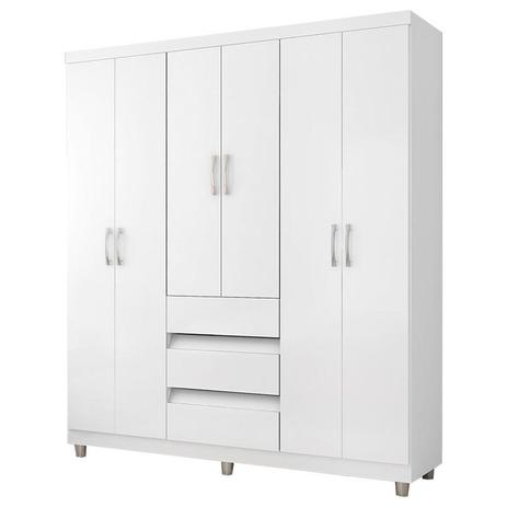 Guarda Roupa Popy 14460 Branco - Araplac Menor preço em Guarda Roupa Popy 14460 Branco - Araplac