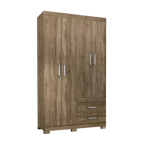 Guarda Roupa Santos Andirá Havana 4 Portas 2 Gavetas C/ Pés Atacama é boa?