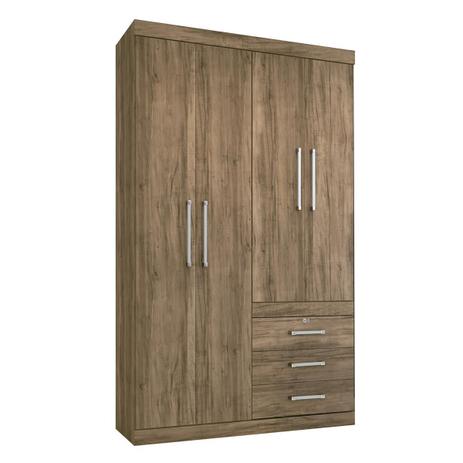 Guarda Roupa Santos Andirá Havana Plus 4 Portas 3 Gavetas Atacama Menor preço em Guarda Roupa Santos Andirá Havana Plus 4 Portas 3 Gavetas Atacama
