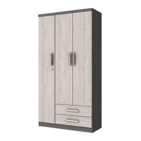 Guarda Roupa Solteiro 03 Portas Açaí Gris Palha Henn Menor preço em Guarda Roupa Solteiro 03 Portas Açaí Gris Palha Henn