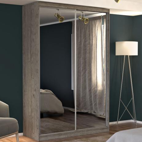 Menor preço em Guarda-Roupa Solteiro 2 Portas com 2 Espelhos 100% Mdf 771e2 Demolição - Foscarini