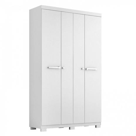Guarda Roupa Solteiro 4 Portas Larissa ACP Móveis Flex Color Branco/Rosa/Azul Menor preço em Guarda Roupa Solteiro 4 Portas Larissa ACP Móveis Flex Color Branco/Rosa/Azul