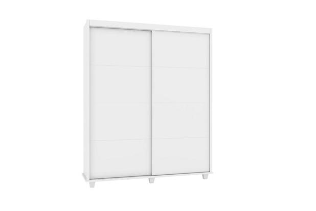 Guarda-Roupa Solteiro Barcelona 2 Portas 3 Gavetas Branco - Rv móveis Menor preço em Guarda-Roupa Solteiro Barcelona 2 Portas 3 Gavetas Branco - Rv móveis