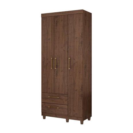 Guarda-Roupa Solteiro Canadá 3 PT Café - Conquista móveis Menor preço em Guarda-Roupa Solteiro Canadá 3 PT Café - Conquista móveis