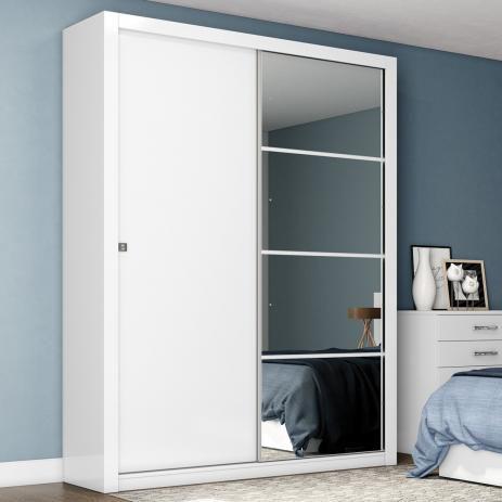 Guarda Roupa Solteiro com Espelho 2 Portas de Correr Alegro Henn Branco é ruim? Guarda Roupa Solteiro com Espelho 2 Portas de Correr Alegro Henn Branco é boa?