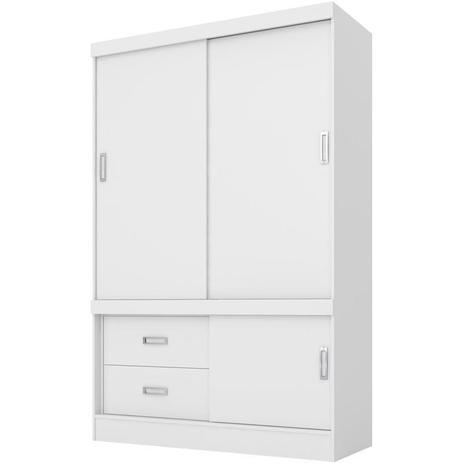 Guarda Roupa Solteiro Estilo Branco Rosa Flex Demobile Menor preço em Guarda Roupa Solteiro Estilo Branco Rosa Flex Demobile