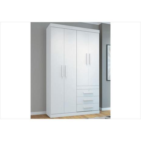 Guarda Roupa Solteiro Havana Plus 04 Portas 03 Gavetas - Santos Andirá Menor preço em Guarda Roupa Solteiro Havana Plus 04 Portas 03 Gavetas - Santos Andirá