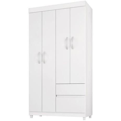 Guarda Roupa Solteiro Lotus Branco Rosa Flex Demobile Menor preço em Guarda Roupa Solteiro Lotus Branco Rosa Flex Demobile