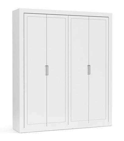 Guarda-Roupa Tutto New 4 Portas Branco Soft - Matic Móveis Menor preço em Guarda-Roupa Tutto New 4 Portas Branco Soft - Matic Móveis