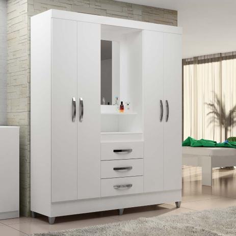 Guarda Roupas Casal Capri Capelinha Moval Branco / Rosa é ruim? Guarda Roupas Casal Capri Capelinha Moval Branco / Rosa é boa?