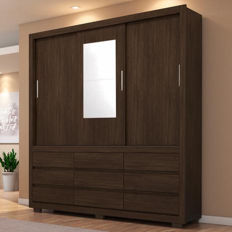 Guarda Roupas Casal Detroit Demobile Ébano com Espelho é boa?