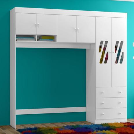 Guarda Roupas Infantil Modulado 2 Portas Branco Brilho - Moveis Canaã - Móveis canaã Menor preço em Guarda Roupas Infantil Modulado 2 Portas Branco Brilho - Moveis Canaã - Móveis canaã