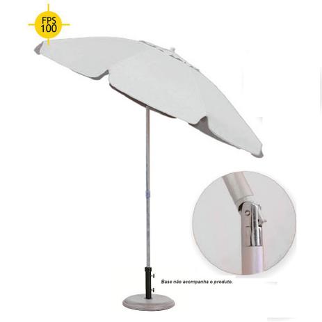 Guarda Sol Articulado Bagum Alumínio Top - Branco - Bel Fix Menor preço em Guarda Sol Articulado Bagum Alumínio Top - Branco - Bel Fix