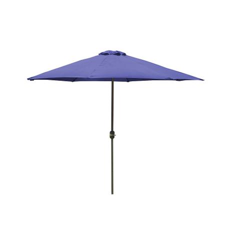 Guarda-Sol Azul 2,7m Base Aluminio - Gardenlife Menor preço em Guarda-Sol Azul 2,7m Base Aluminio - Gardenlife
