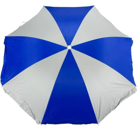 Guarda-sol Gigante 1,80m Azul e Branco Mor - Met. mor Menor preço em Guarda-sol Gigante 1,80m Azul e Branco Mor - Met. mor