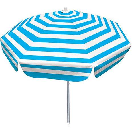 Menor preço em Guarda-sol Listras Branco/Azul 100x8 - Botafogo