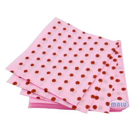 Guardanapo 20x21 Poá Rosa e Marrom c/50 - Luigi Menor preço em Guardanapo 20x21 Poá Rosa e Marrom c/50 - Luigi