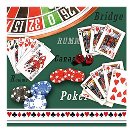Guardanapo de Papel Casino Verde 20PÇS 33CM - 19452 - Ambiente Menor preço em Guardanapo de Papel Casino Verde 20PÇS 33CM - 19452 - Ambiente