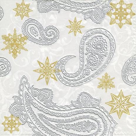 Guardanapo de Papel Decorado Estampa Paisley com Estrelas - Lojas Carol Hu Menor preço em Guardanapo de Papel Decorado Estampa Paisley com Estrelas - Lojas Carol Hu