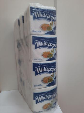 Guardanapo de papel whitepaper 20x22cm Menor preço em Guardanapo de papel whitepaper 20x22cm