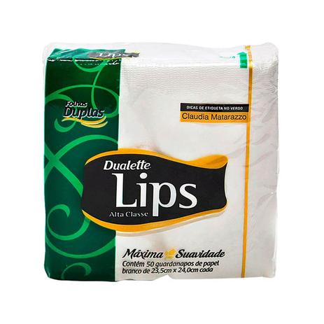 Guardanapo Lips Folha Dupla Pequeno PCT C/50 UN Menor preço em Guardanapo Lips Folha Dupla Pequeno PCT C/50 UN