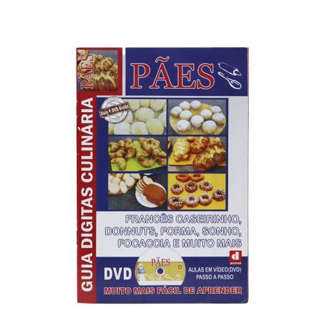 Guia Digitas Culinária Pães Apostila + DVD - Passo a Passo Menor preço em Guia Digitas Culinária Pães Apostila + DVD - Passo a Passo
