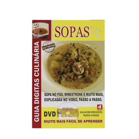 Guia Digitas Culinária Sopas Livro + DVD - Passo a Passo Menor preço em Guia Digitas Culinária Sopas Livro + DVD - Passo a Passo