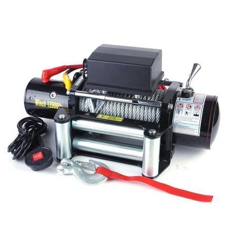 Guincho Elétrico Winch 12000lbs / 5.4 Ton. Alimentação: 24v - Ideal para ser instalado em caminhões Menor preço em Guincho Elétrico Winch 12000lbs / 5.4 Ton. Alimentação: 24v - Ideal para ser instalado em caminhões