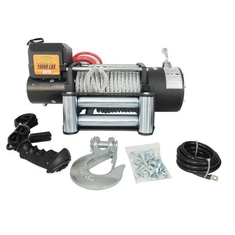 Guincho Elétrico Winch Pro4X 16000 libras 24v p/ Caminhoes com Controle Remoto com fio Menor preço em Guincho Elétrico Winch Pro4X 16000 libras 24v p/ Caminhoes com Controle Remoto com fio