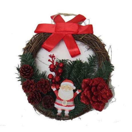 Guirlanda Enfeite Natal Porta Natalino Bolas Pinha Decoração - rio master é boa?