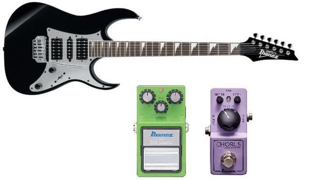 Menor preço em Guitarra Ibanez GRG 150 DX com Pedais Ibanez TS-9 e CS-Mini
