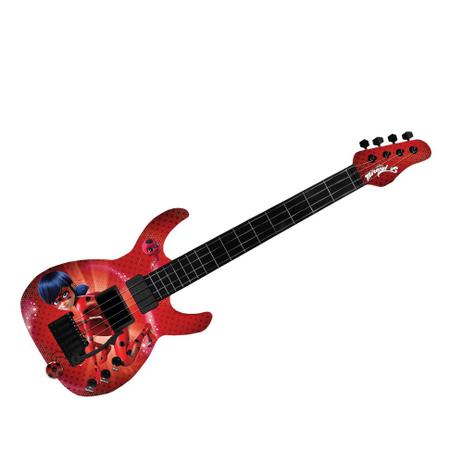 Guitarra Infantil LadyBug - Miraculous - Fun Toys Menor preço em Guitarra Infantil LadyBug - Miraculous - Fun Toys