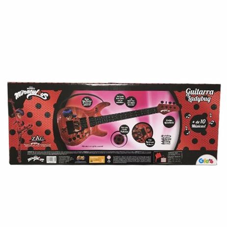 Guitarra Infantil - Miraculous - Ladybug - Fun Menor preço em Guitarra Infantil - Miraculous - Ladybug - Fun