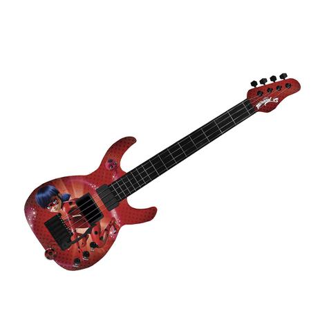 Guitarra Infantil Miraculous Ladybug Vermelha 8107-9 Fun Menor preço em Guitarra Infantil Miraculous Ladybug Vermelha 8107-9 Fun