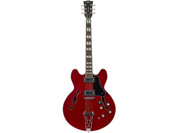 Guitarra Michael Semi Acústica - HB Jazz Action GM1159 - Wine Red