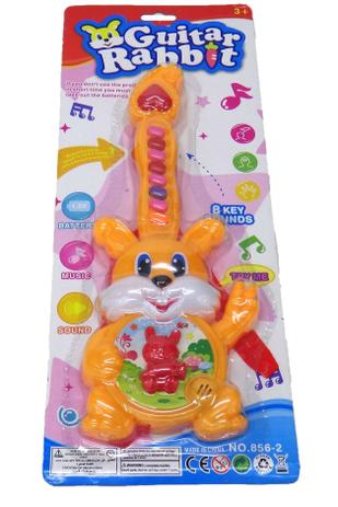 Guitarra Musical Com Luz a Pilha 31 cm Bichos - 128466 - Pica pau é boa?