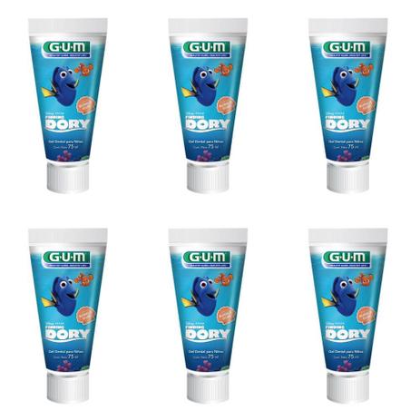 Gum Disney Dory Creme Dental Infantil C/ Fluor Bubble Gum 75ml (Kit C/06) é boa?