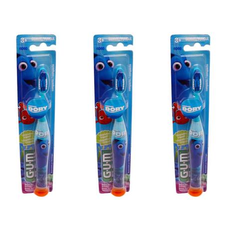 Gum Escova Dental Infantil (Kit C/03) Menor preço em Gum Escova Dental Infantil (Kit C/03)