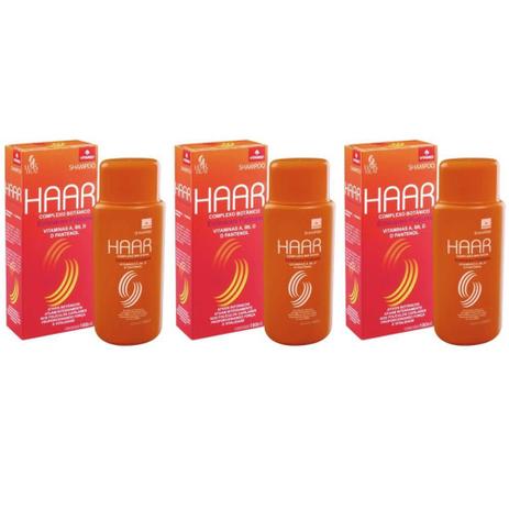 Haar Complexo Botânico Vitaminas A, B6, D, D Pantenol 180ml (Kit C/03) Menor preço em Haar Complexo Botânico Vitaminas A, B6, D, D Pantenol 180ml (Kit C/03)